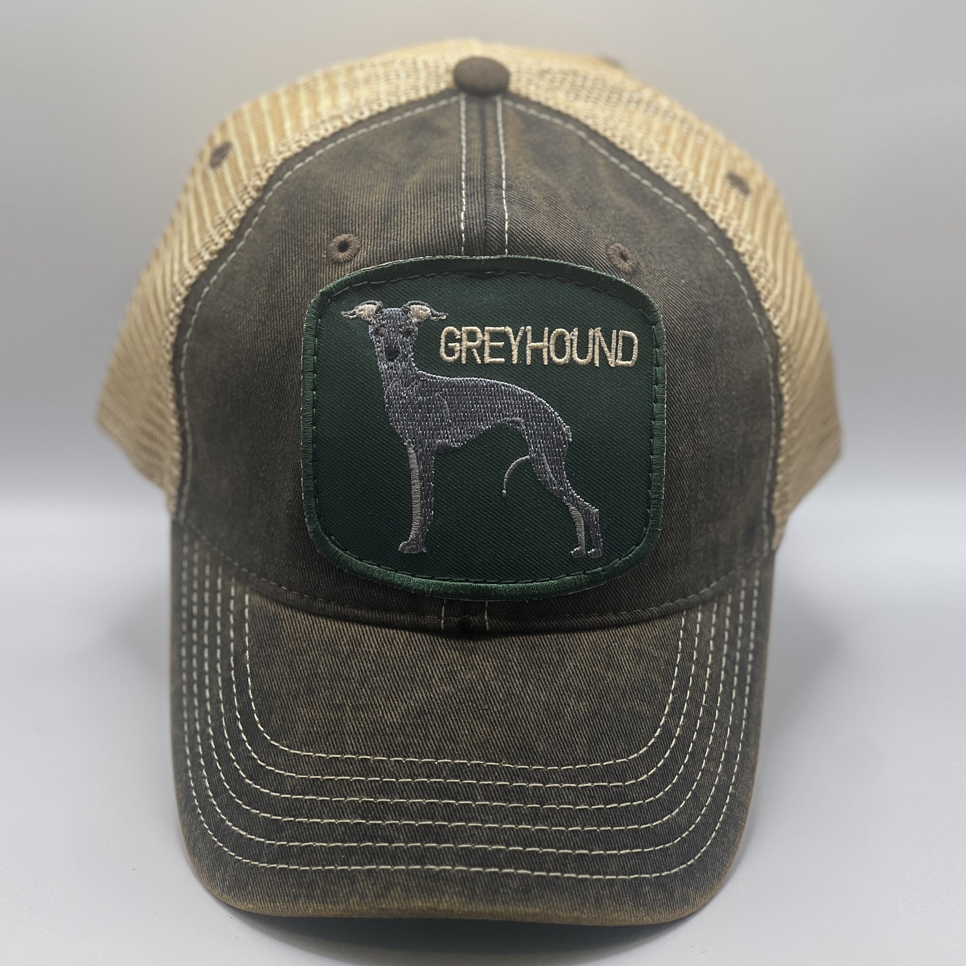 Dog Trucker Hat With Greyhound