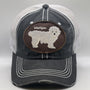 Maltipoo dog trucker hat in blue for humans