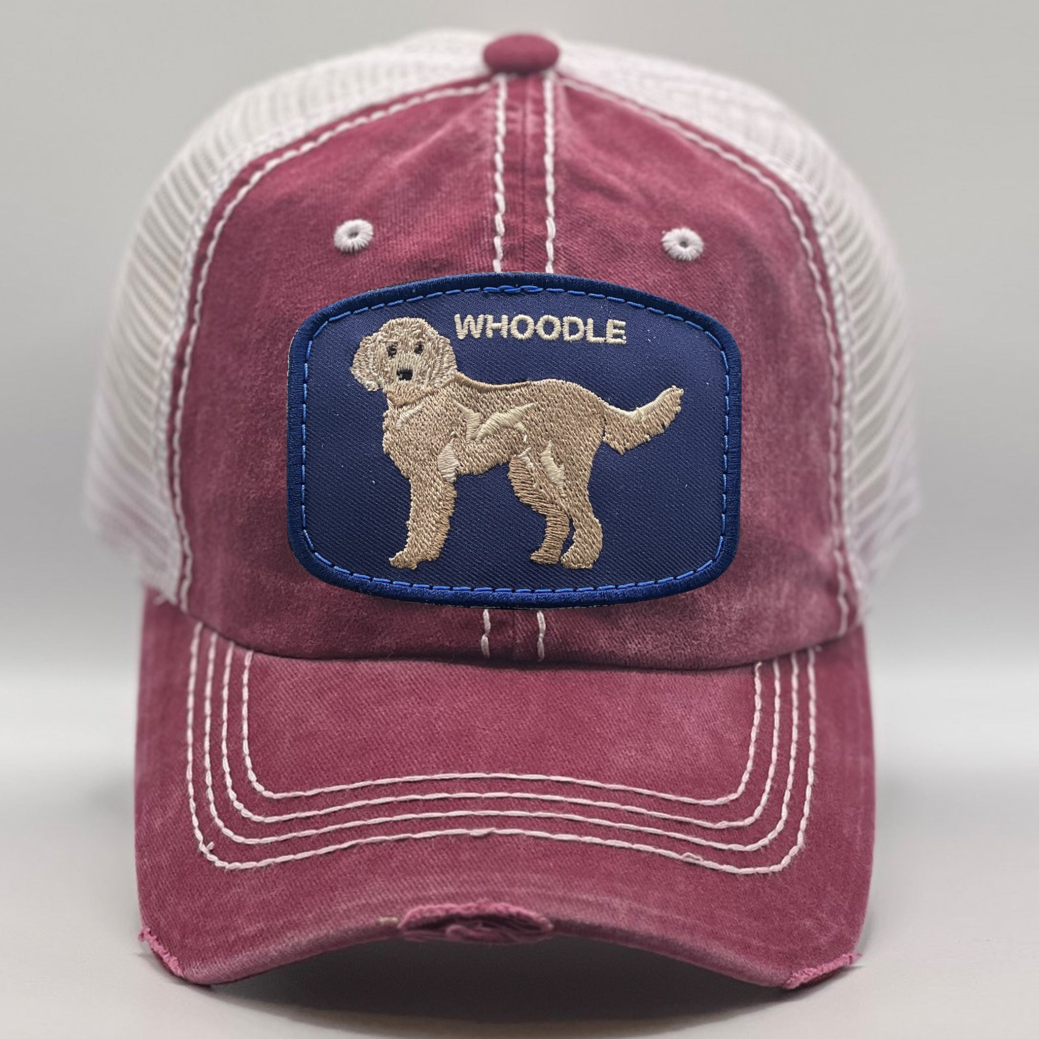 Whoodle Dog Breed On Patch For Hats
