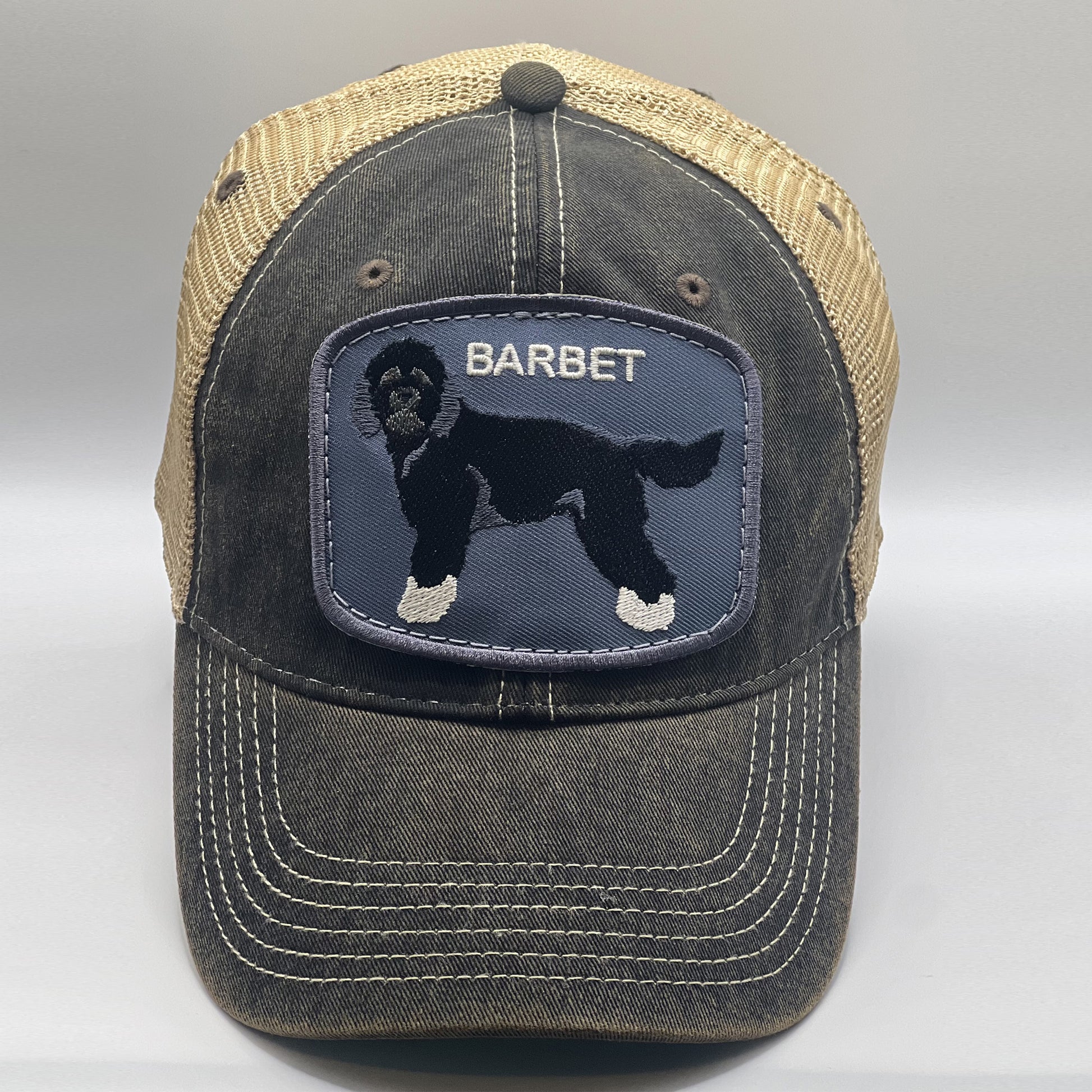 Barbet Trucker Hat with Dog Breed Image