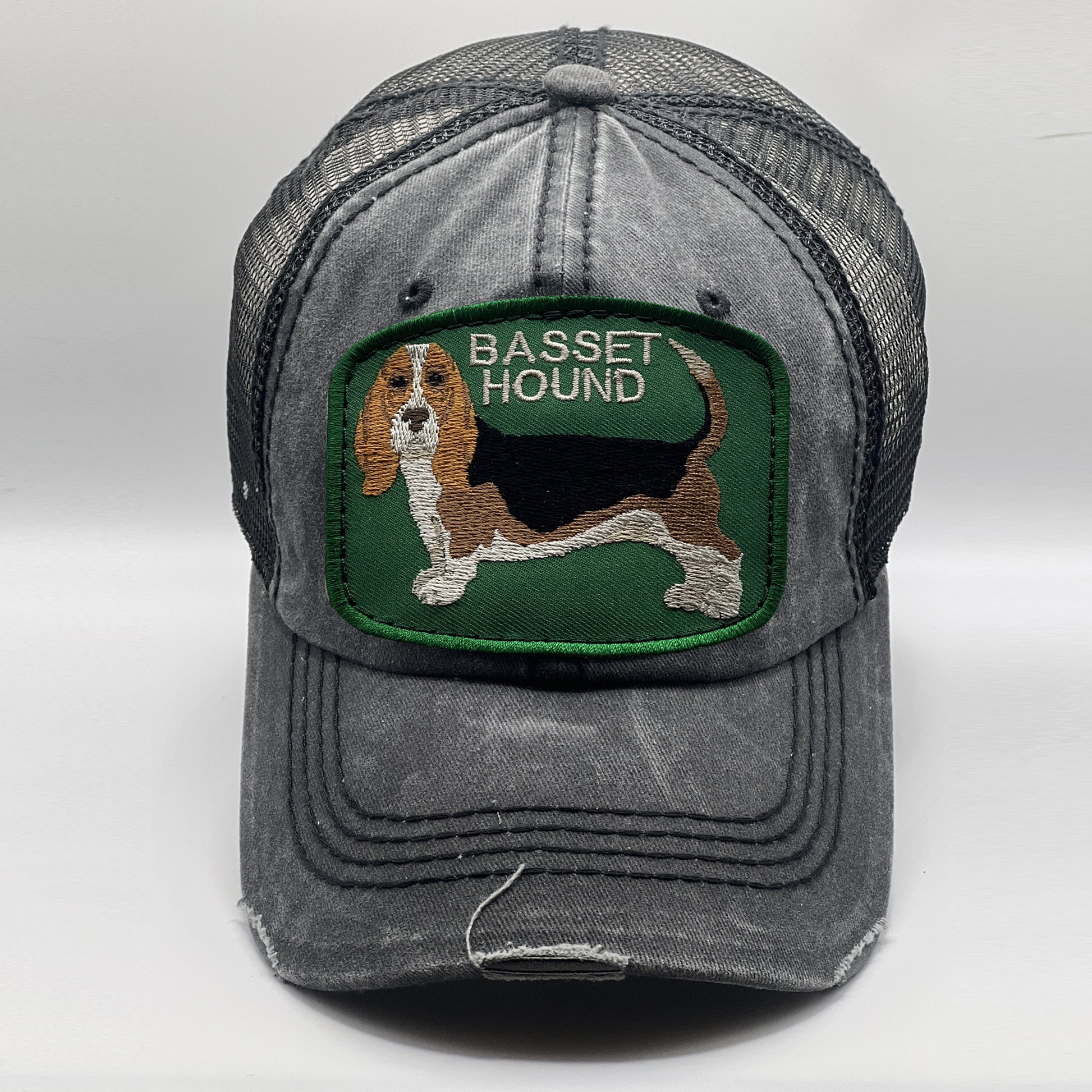 Trucker Hat With Basset Hound For Humans