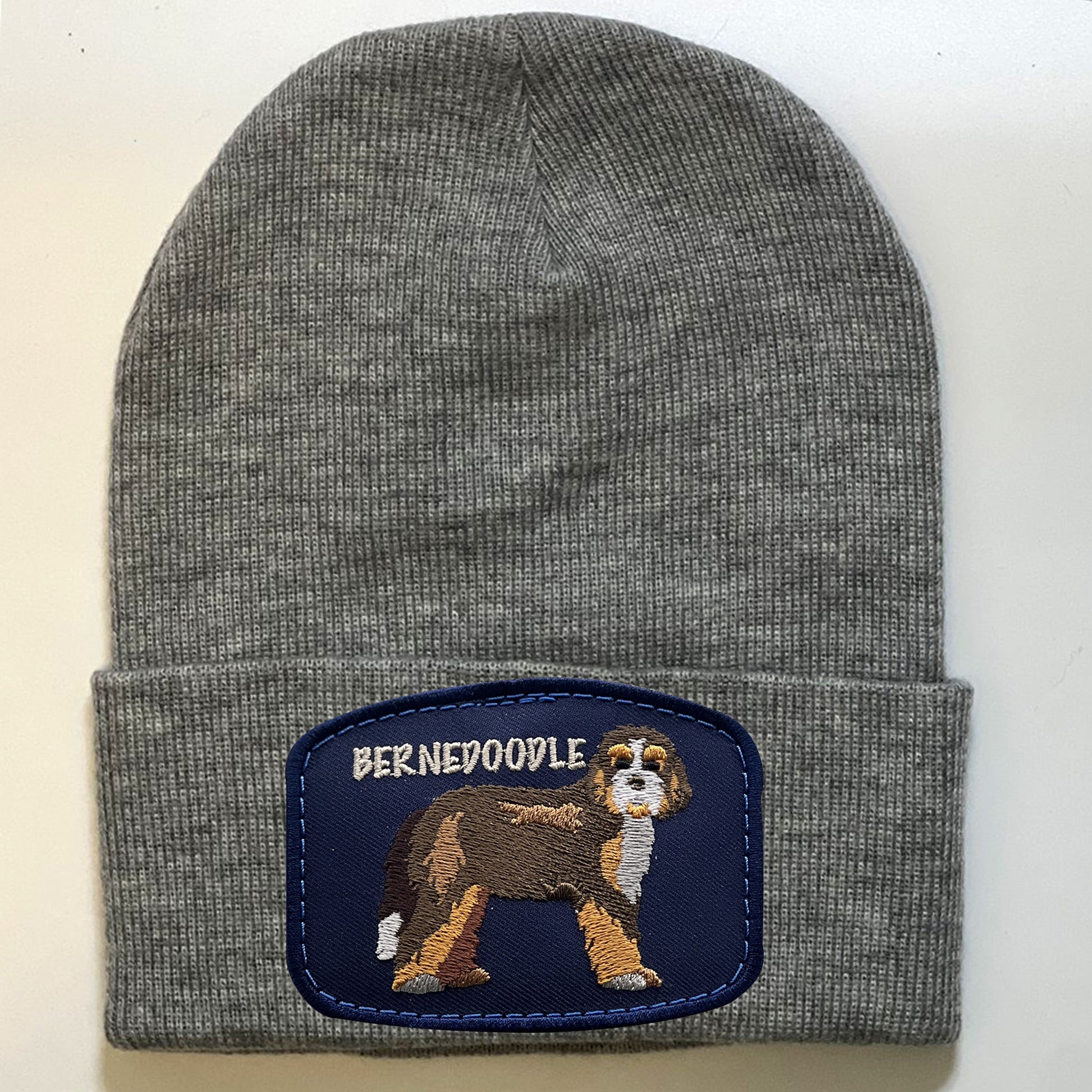 Bernedoodle Dog Wool Beanie For Humans