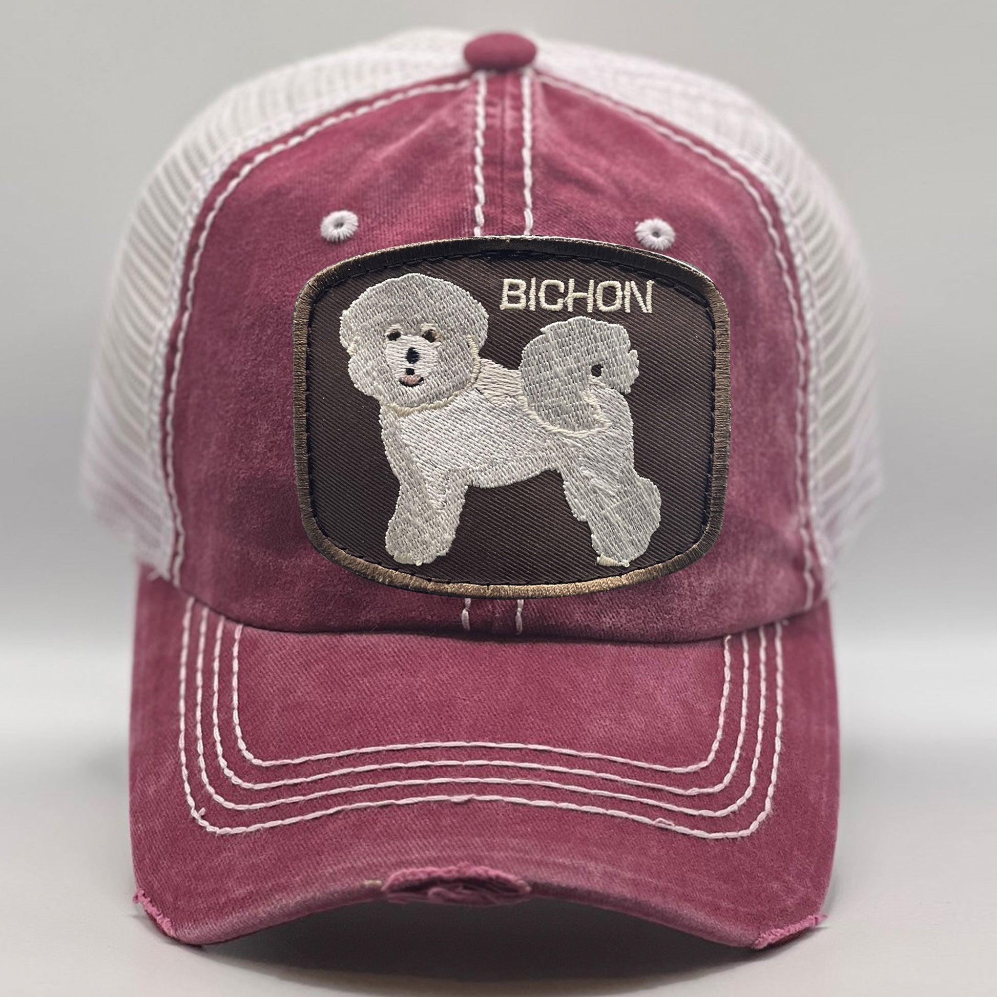 Bichon Dog Person Trucker Hat