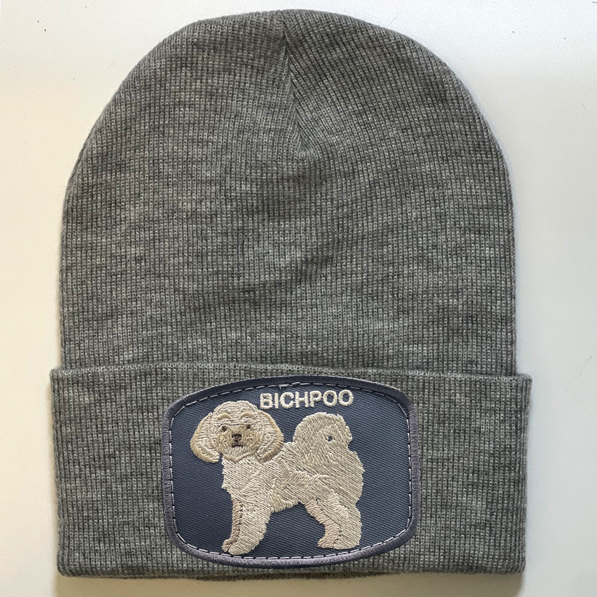 Bichpoo Wool Hat Dog Lover Gift