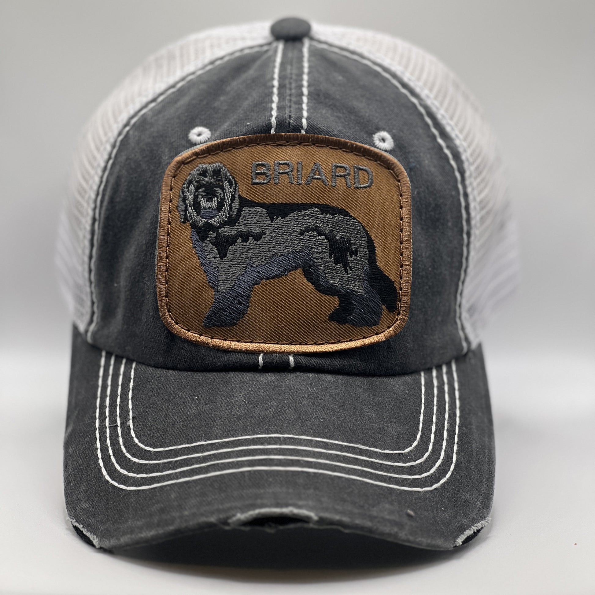 Briard Dog Lover Mesh Trucker Hat