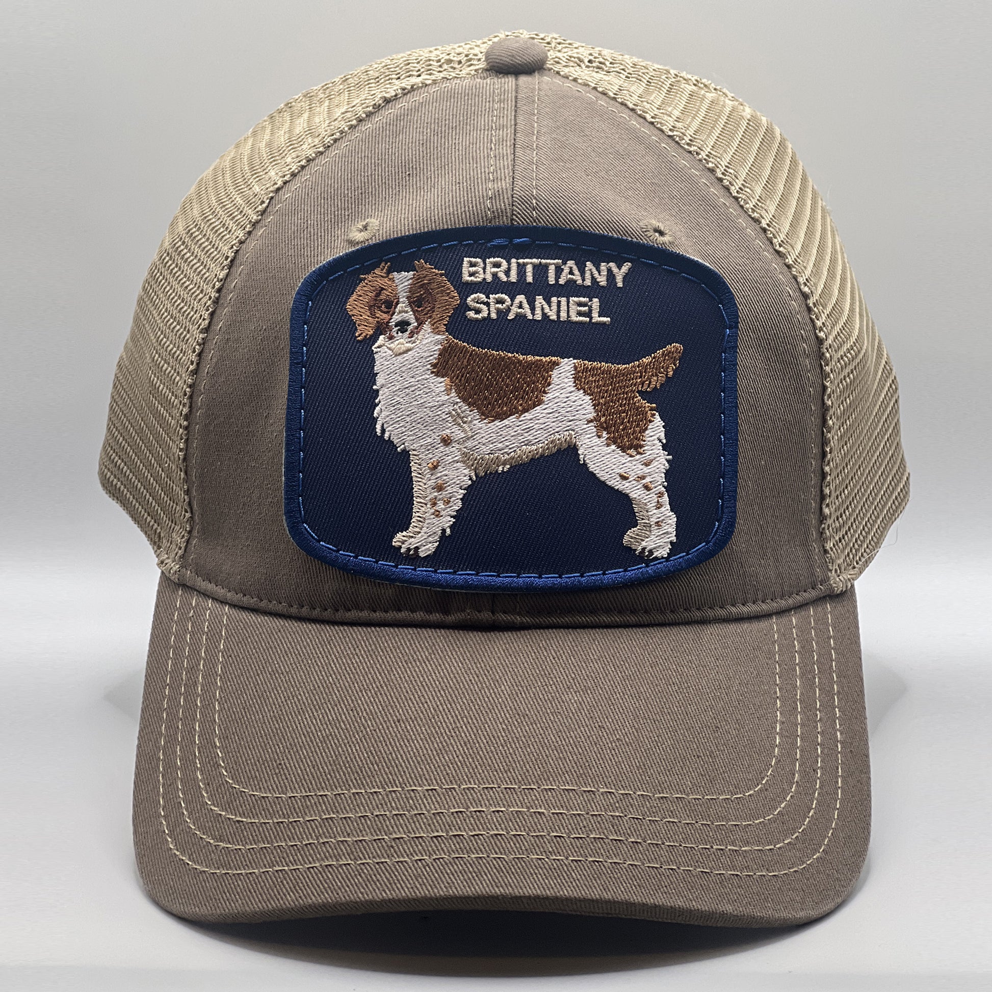 Brittany Spaniel Brown Mesh Baseball Hat