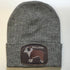 Embroidered dog breed wool hats with Bulldog