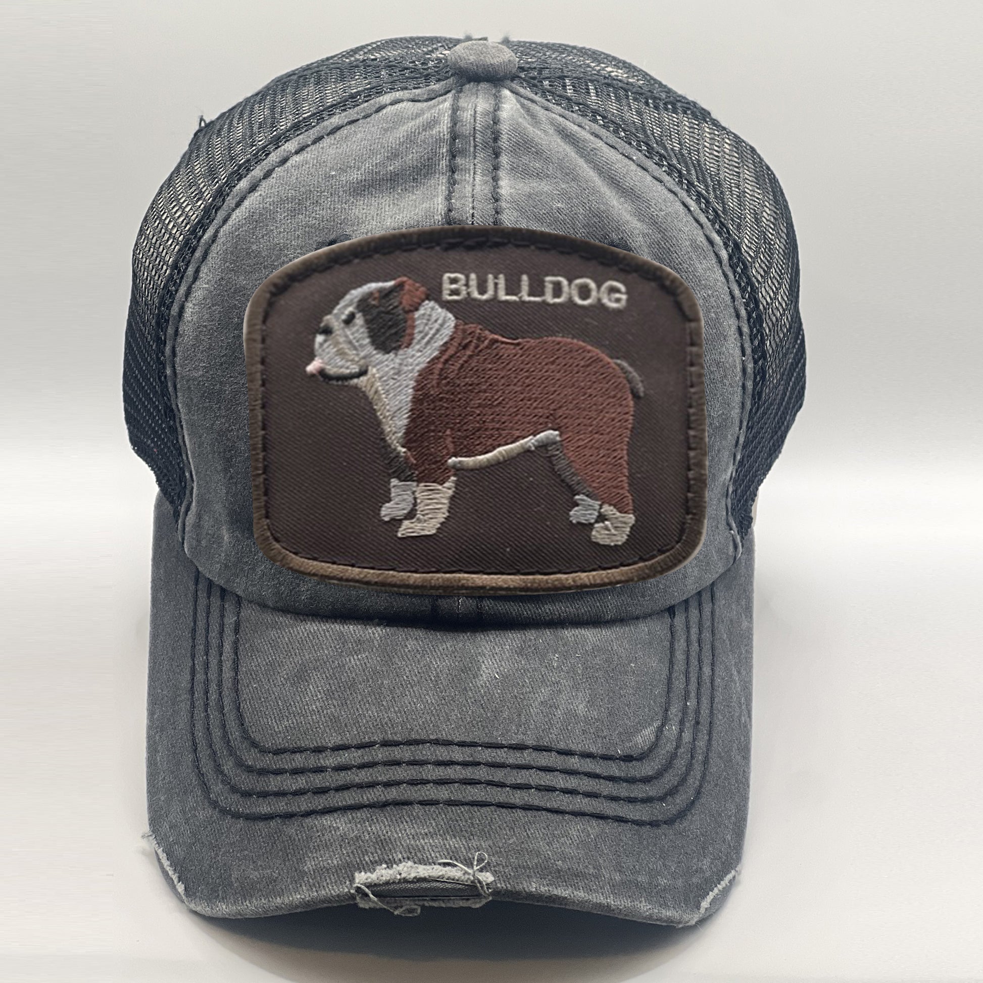 Embroidered dog breed trucker hats