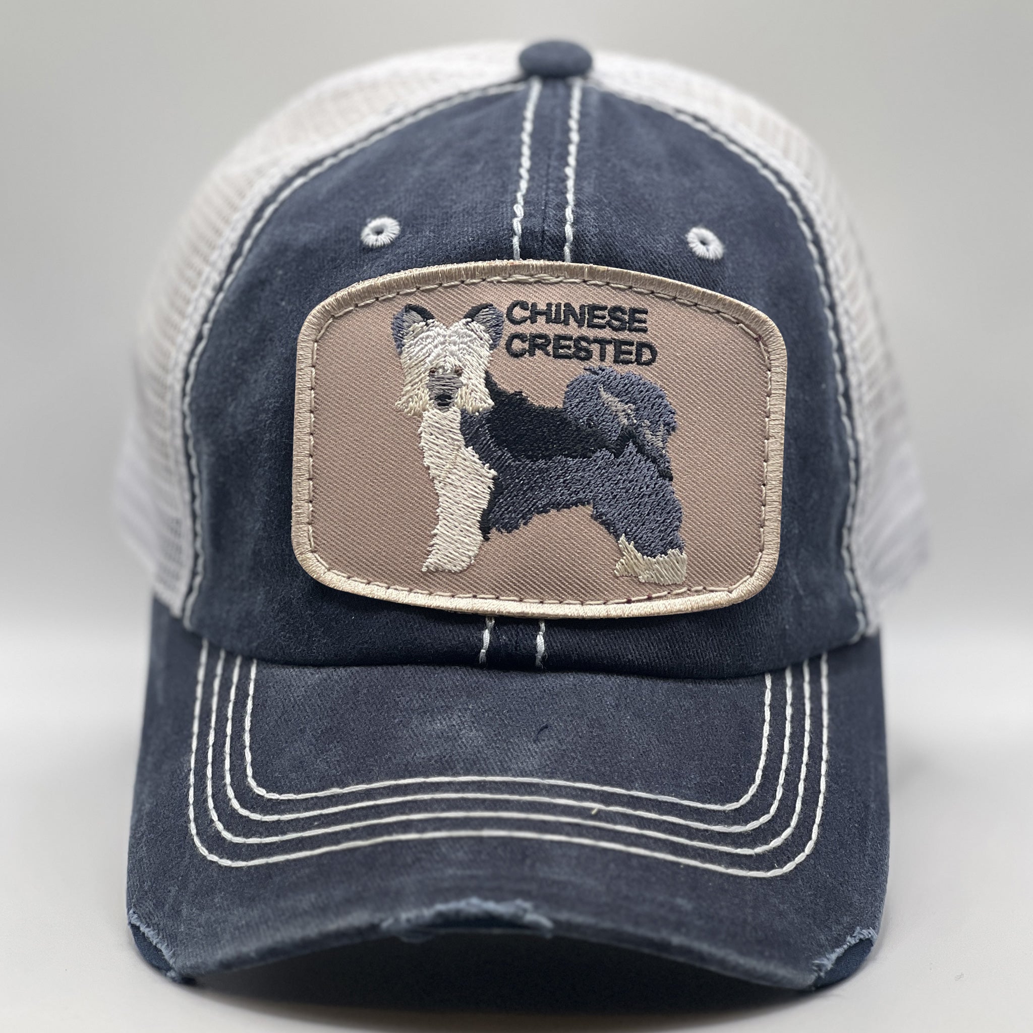 Chinese Crested Dog Mom Trucker Hat