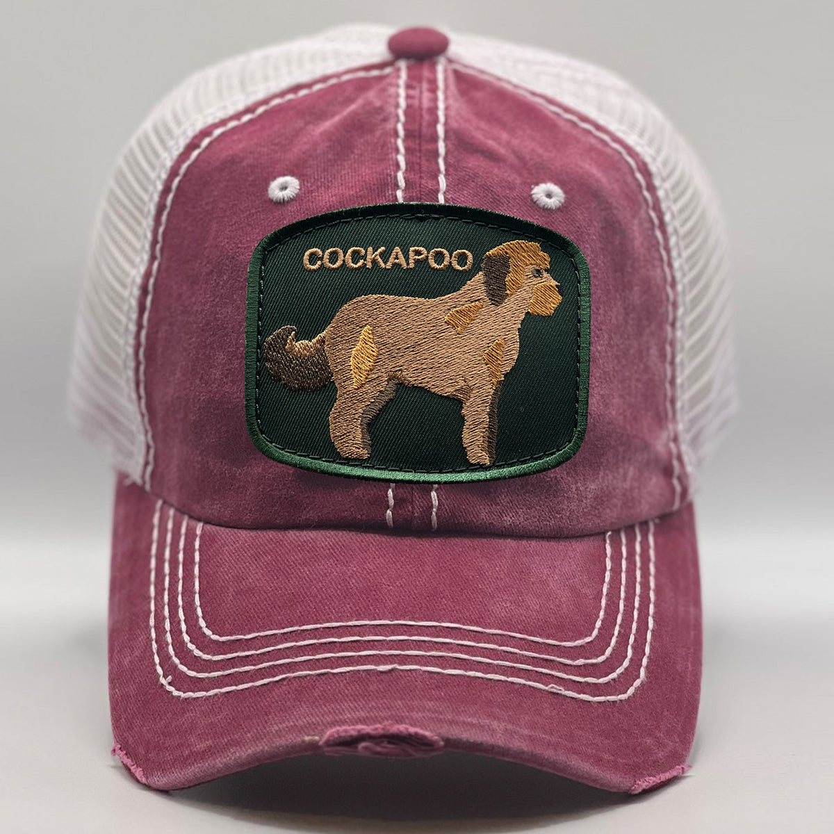 Cockapoo Patch Cockapoo Dog Mom Hat With Custom Dog Breed Patch – Patches & Pets Dog ...