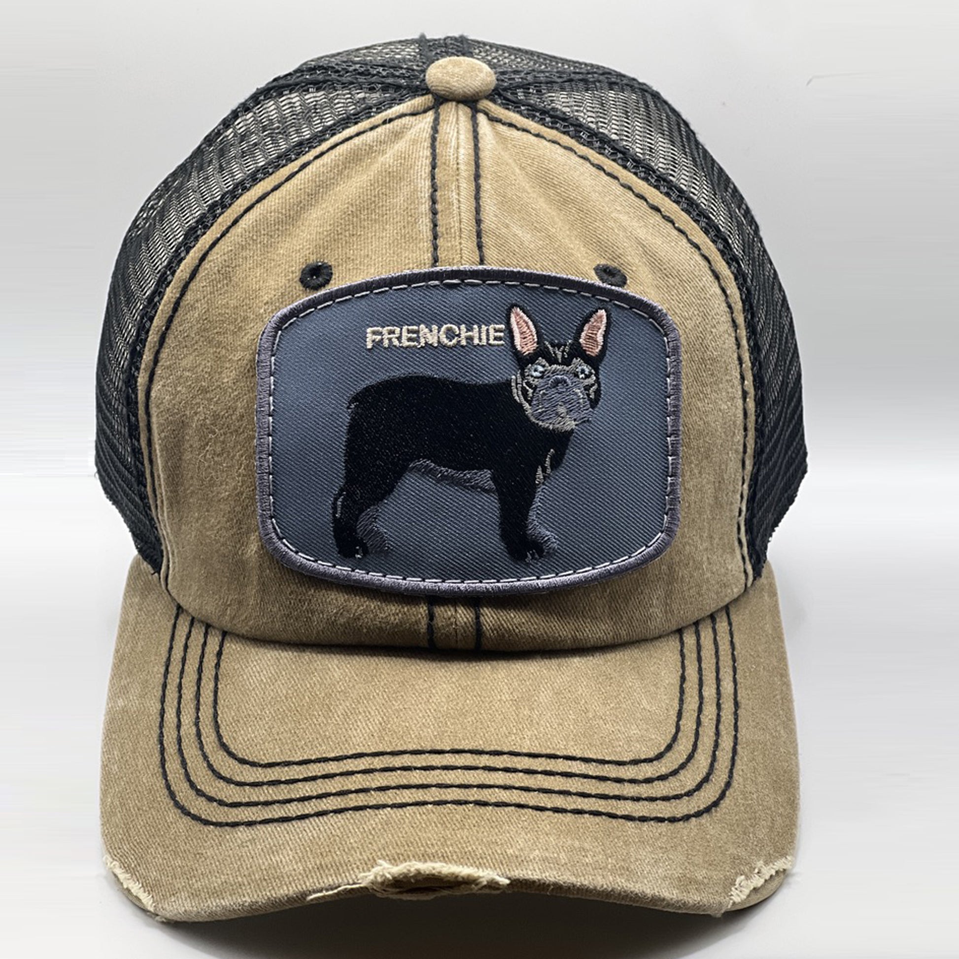 Custom Dog Trucker Hats For Humans With Frenchie