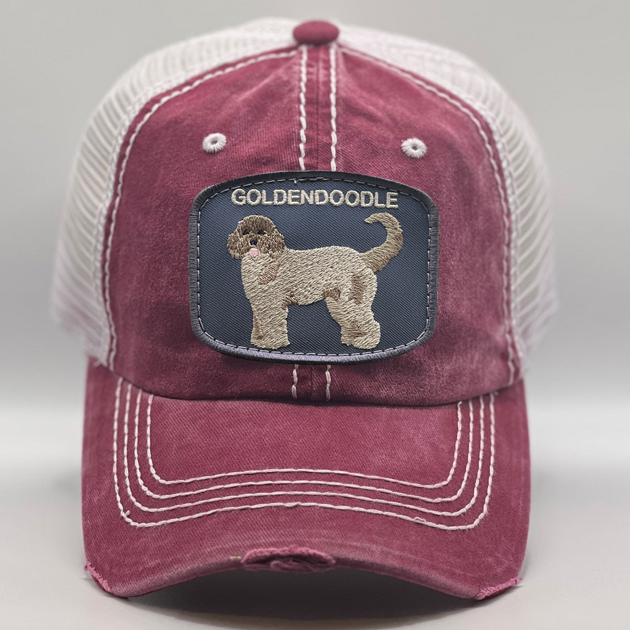 Cream Goldendoodle Dog Hat
