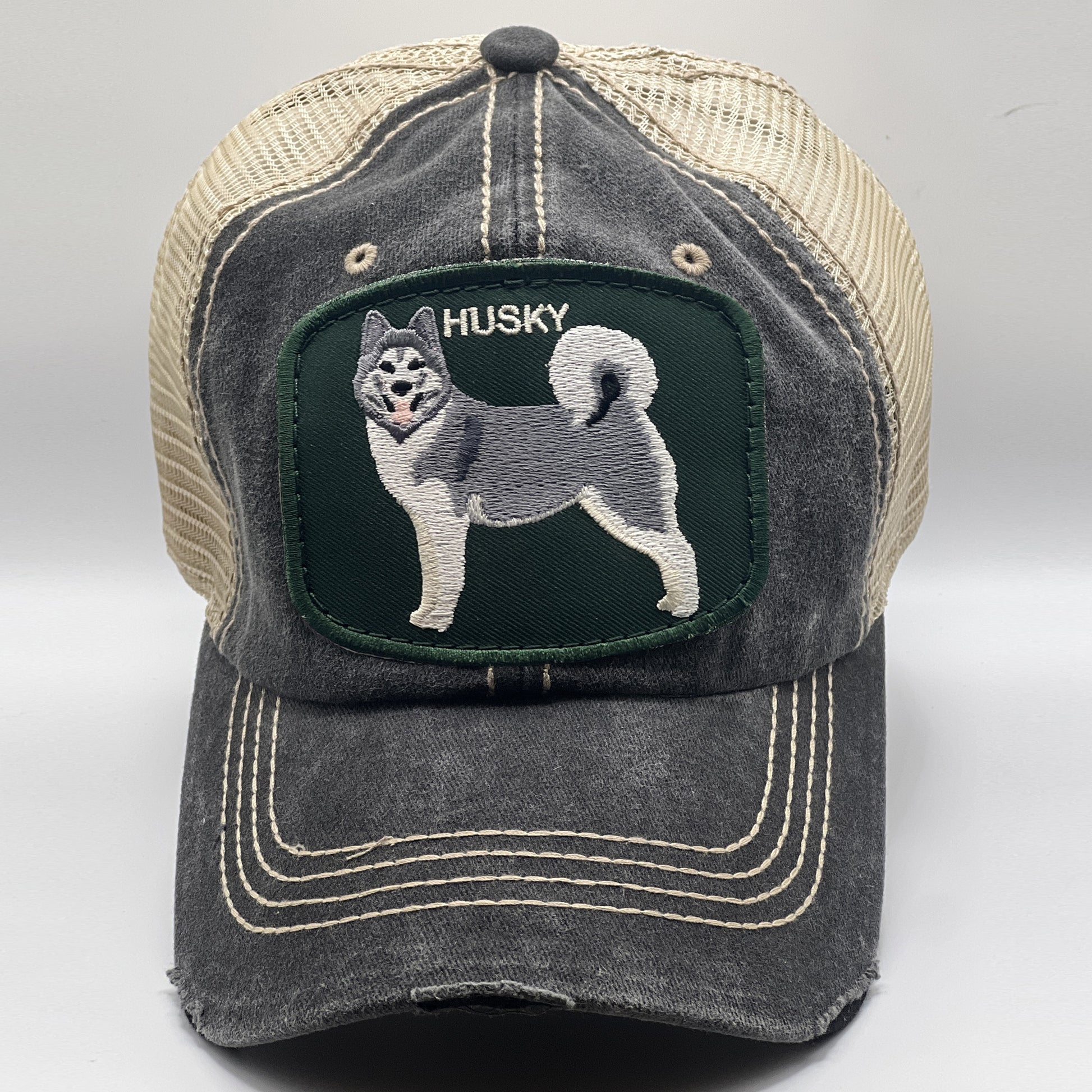 Custom Husky Grey Trucker Hat