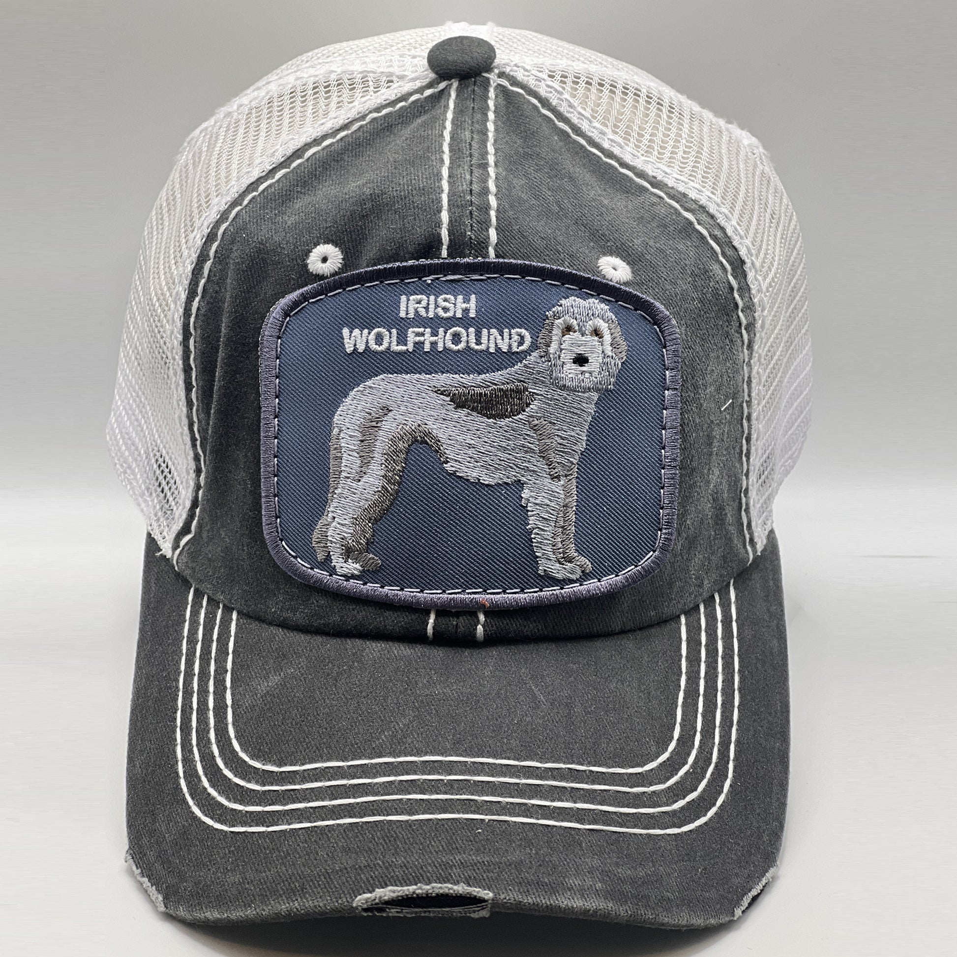 Irish Wolfhound Mesh Trucker Hats For Dog Owners