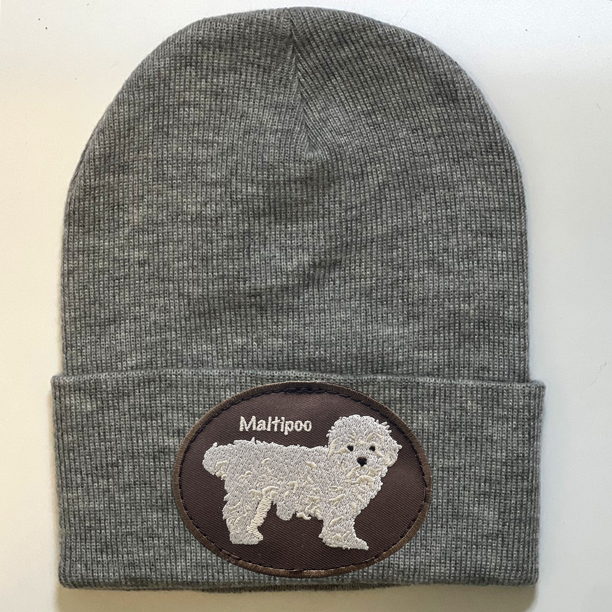 Maltipoo dog wool hat for humans