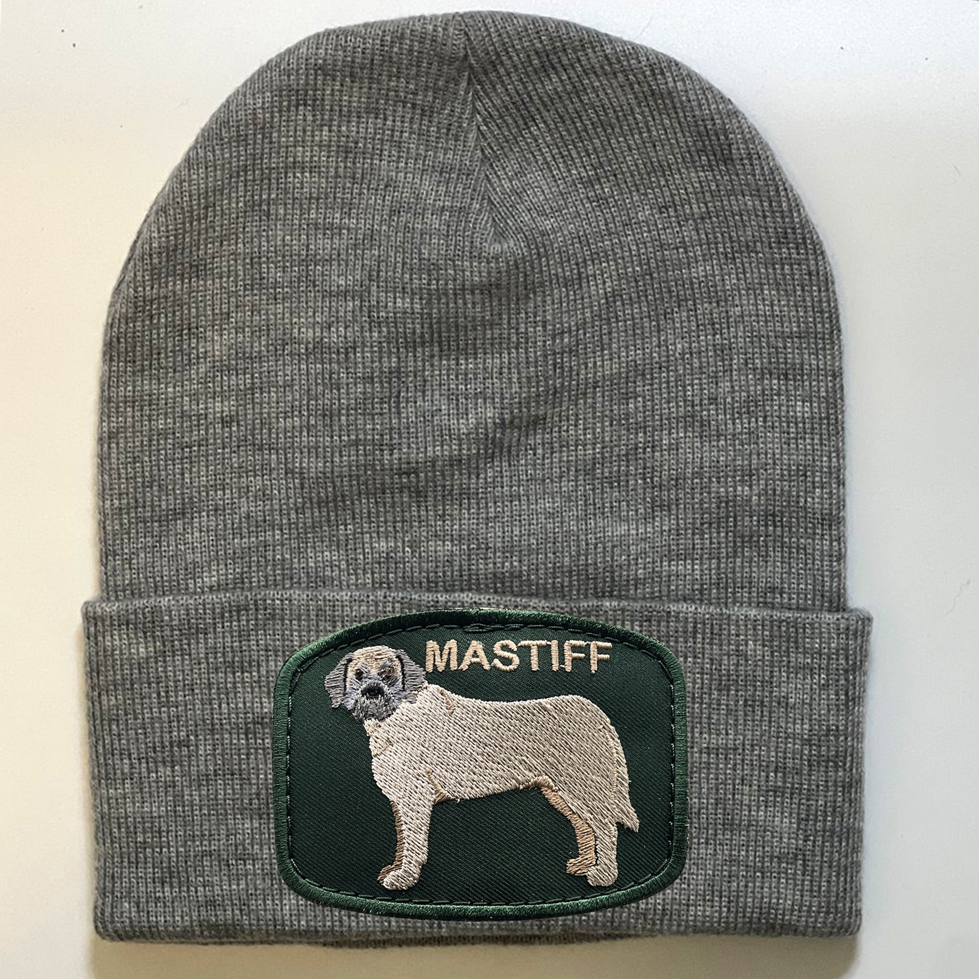 dog wool hat with Mastiff