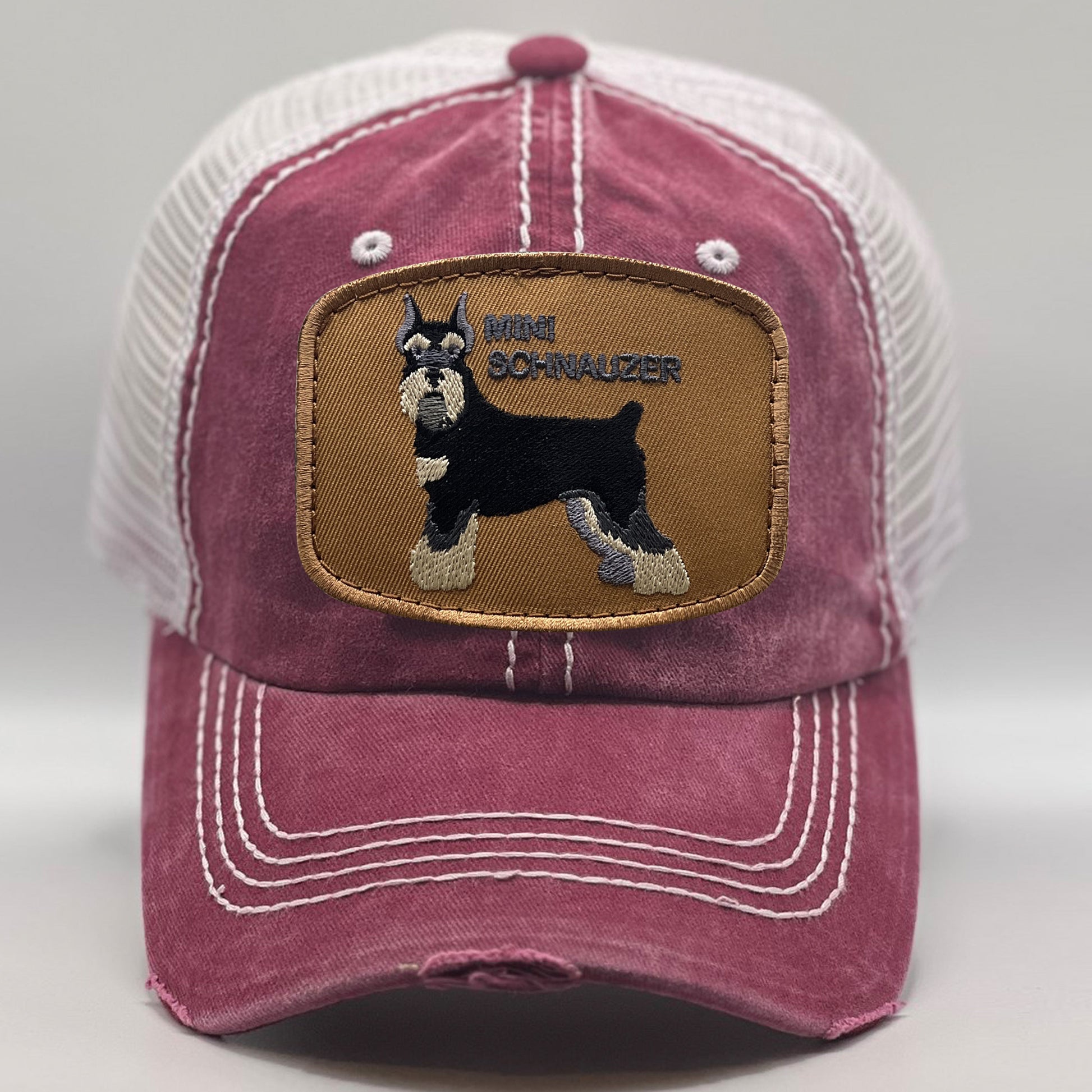 Mini Schnauzer Dog Patch Hats