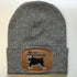 Mini Schnauzer Dog Patch Wool Hats