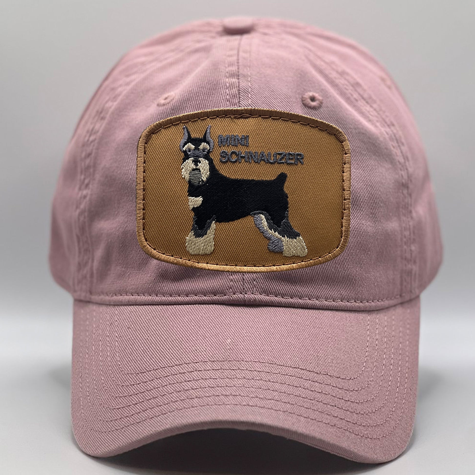 Mini Schnauzer Dog Patch Mom Hats