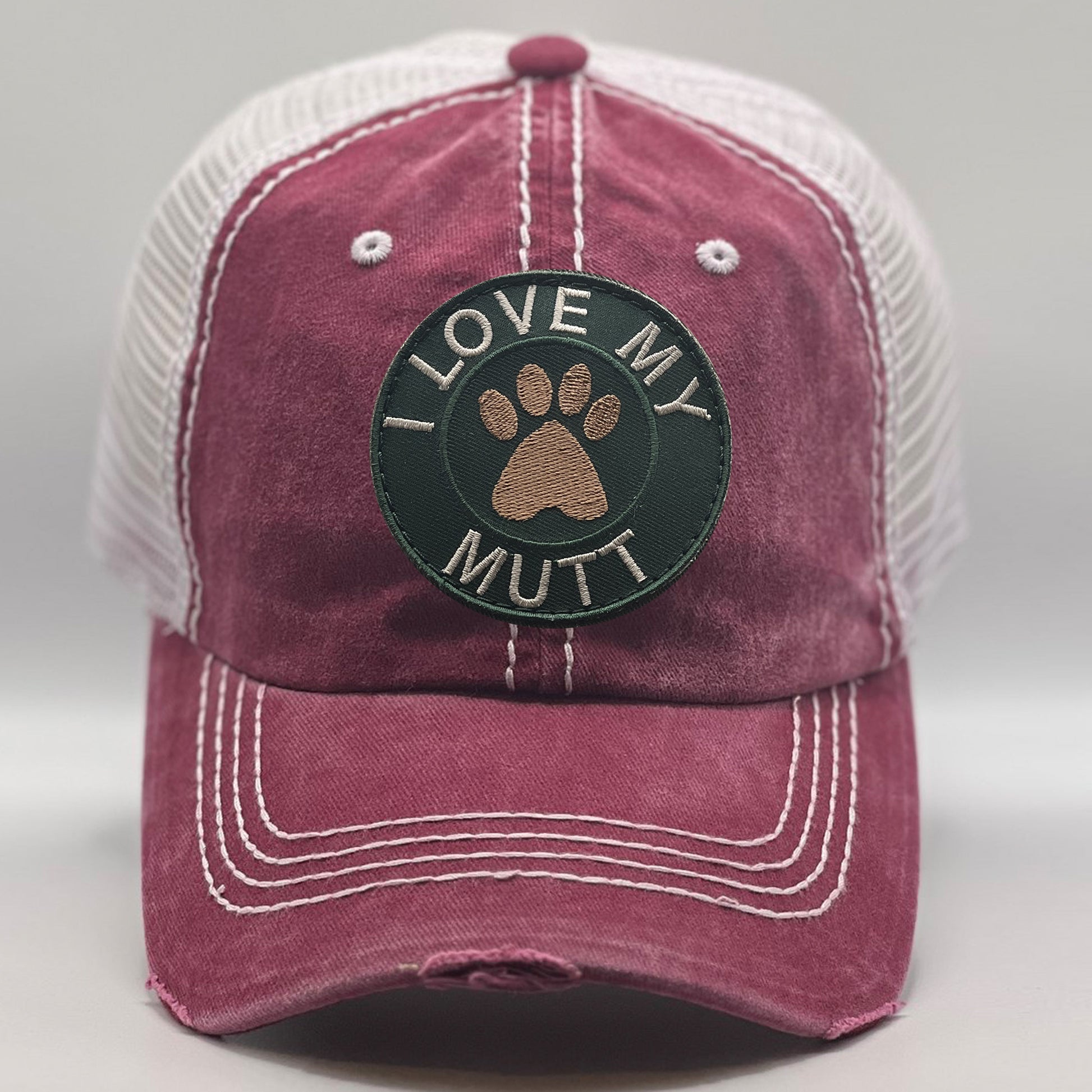 "I Love My Mutt" Trucker Hat for Dog Lovers