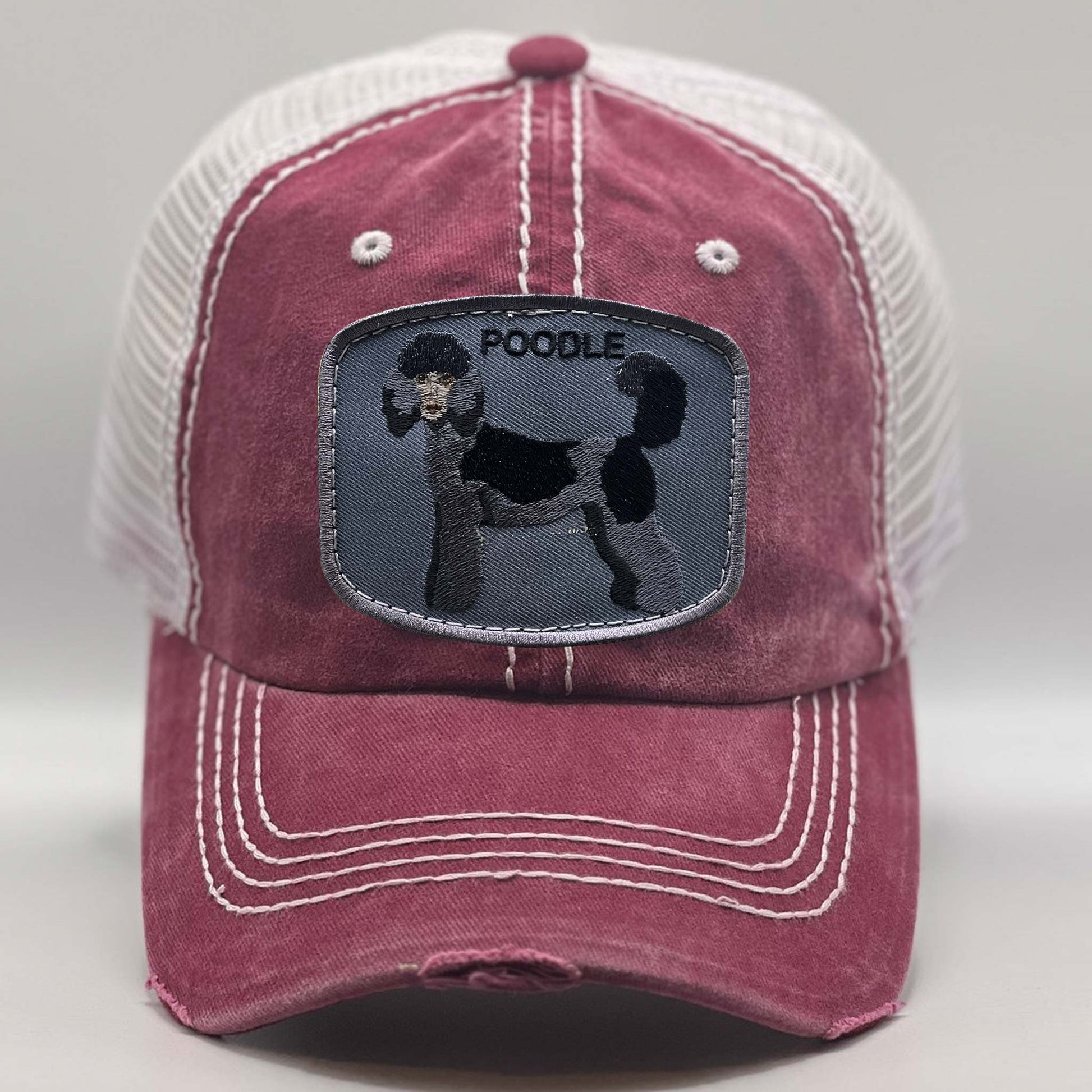 Black Poodle Trucker Hats