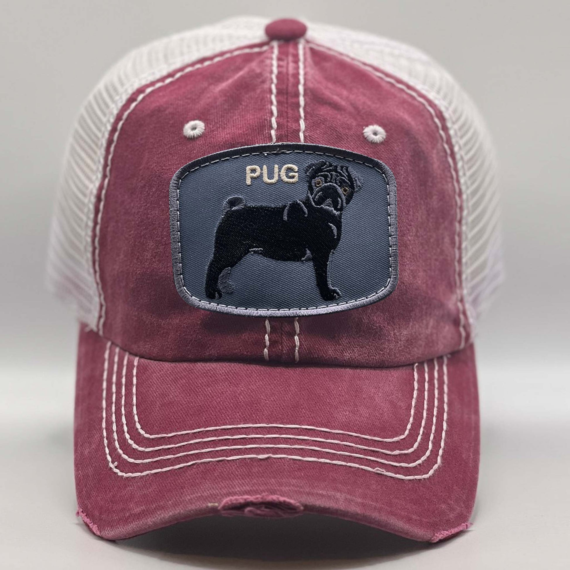 Black Pug Dog Hats For Humans