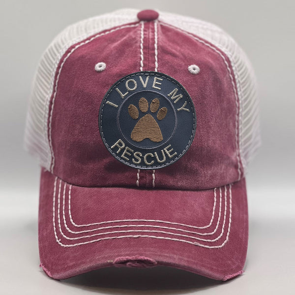 I Love My Rescue Hat – A Stylish Tribute to Your Rescued Pup – Patches ...