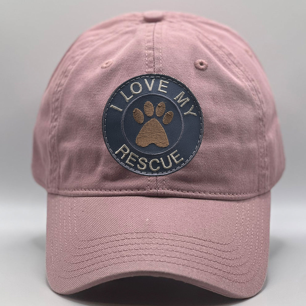 Que Rescue Hat I Love My Rescue Hat – A Stylish Tribute to Your Rescued Pup – Patches ...