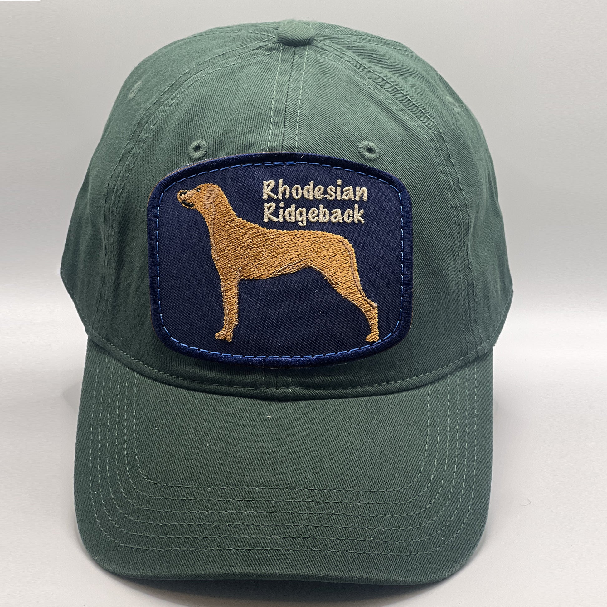 Embroidered Dog Breed Baseball Hats with Rhodesian Ridgeback