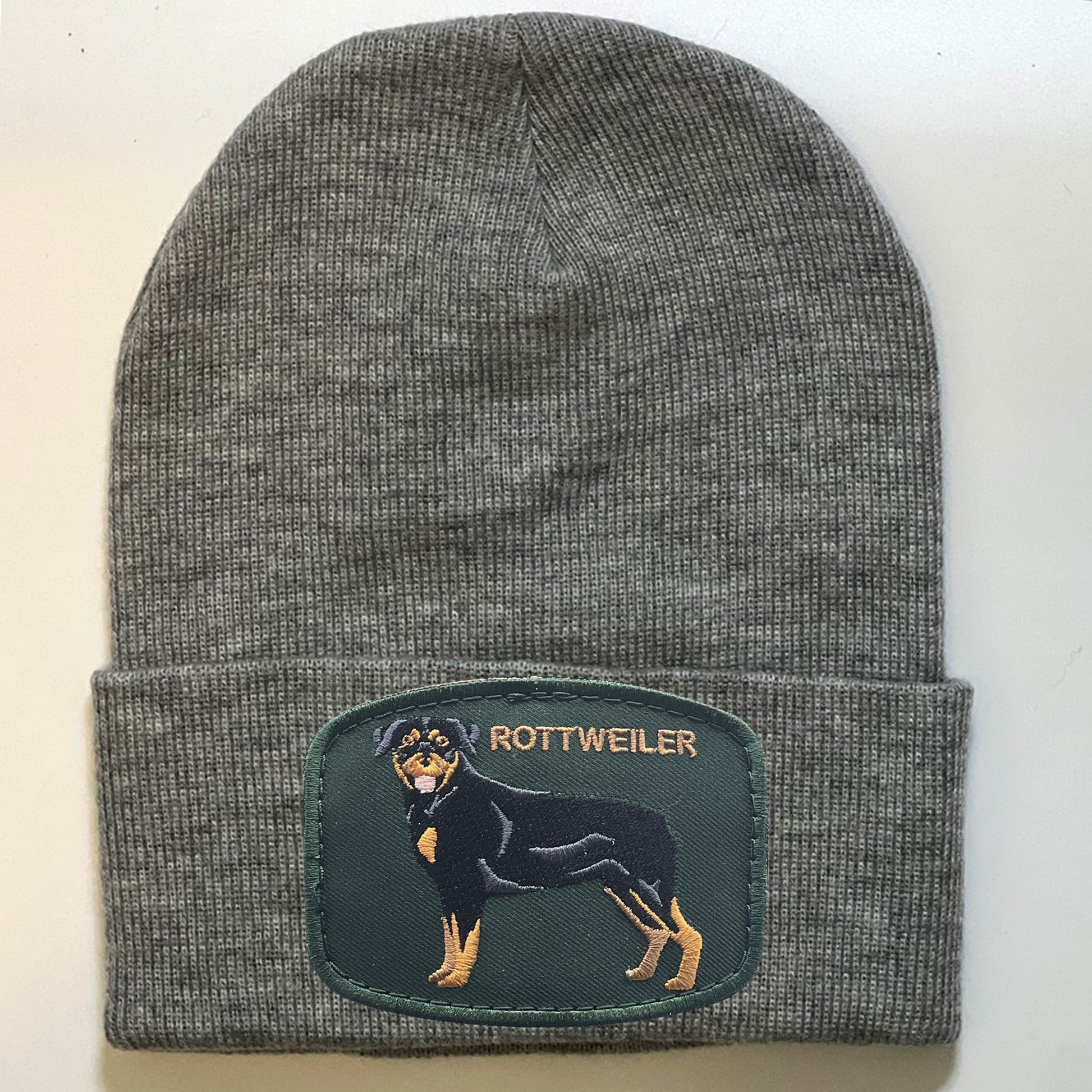 Wool Hat With Dog Breeds Rottweiler