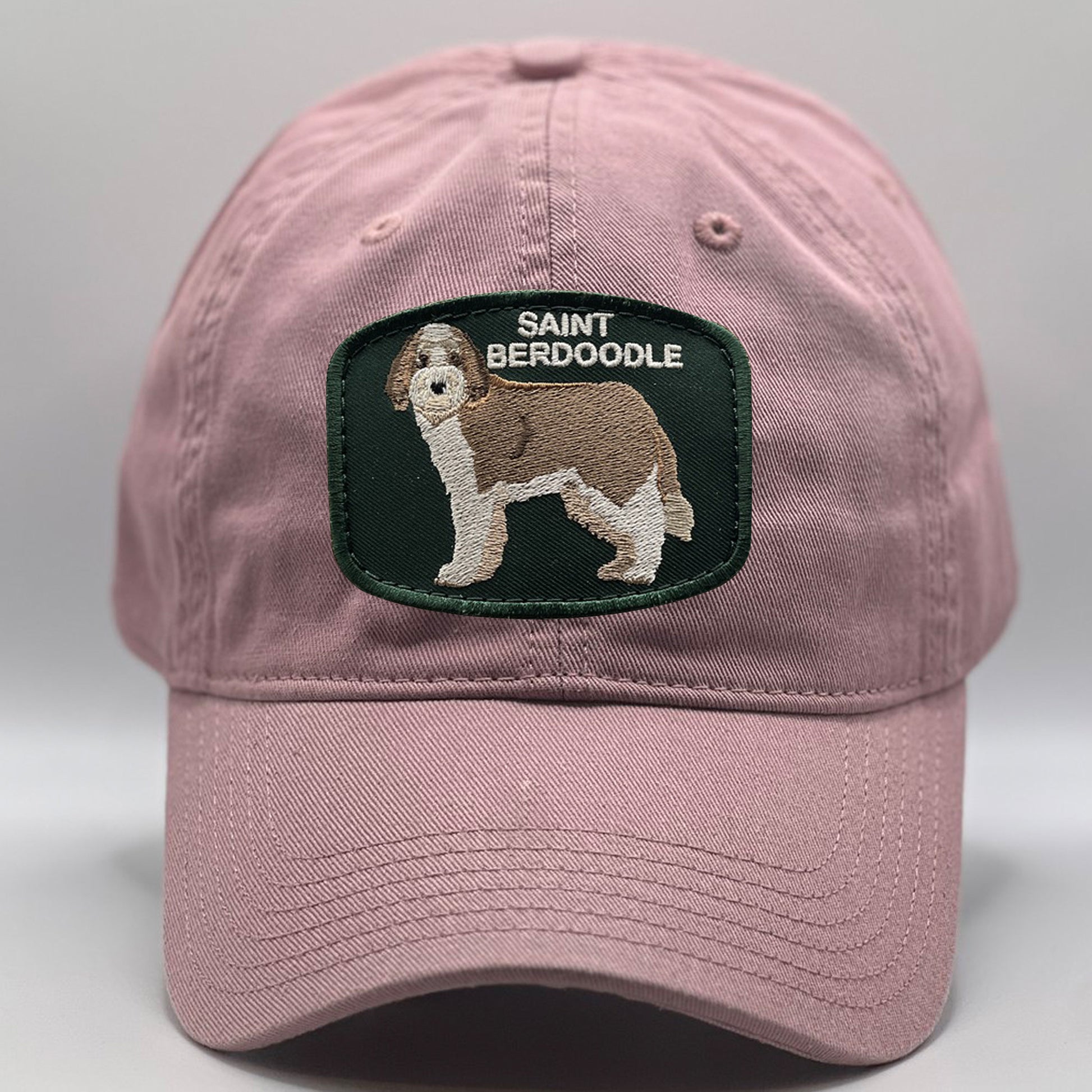 Saint Berdoodle Dog Breed Patches On Baseball Hats