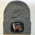 Custom Dog Patch Wool Hats For Humans With Toller