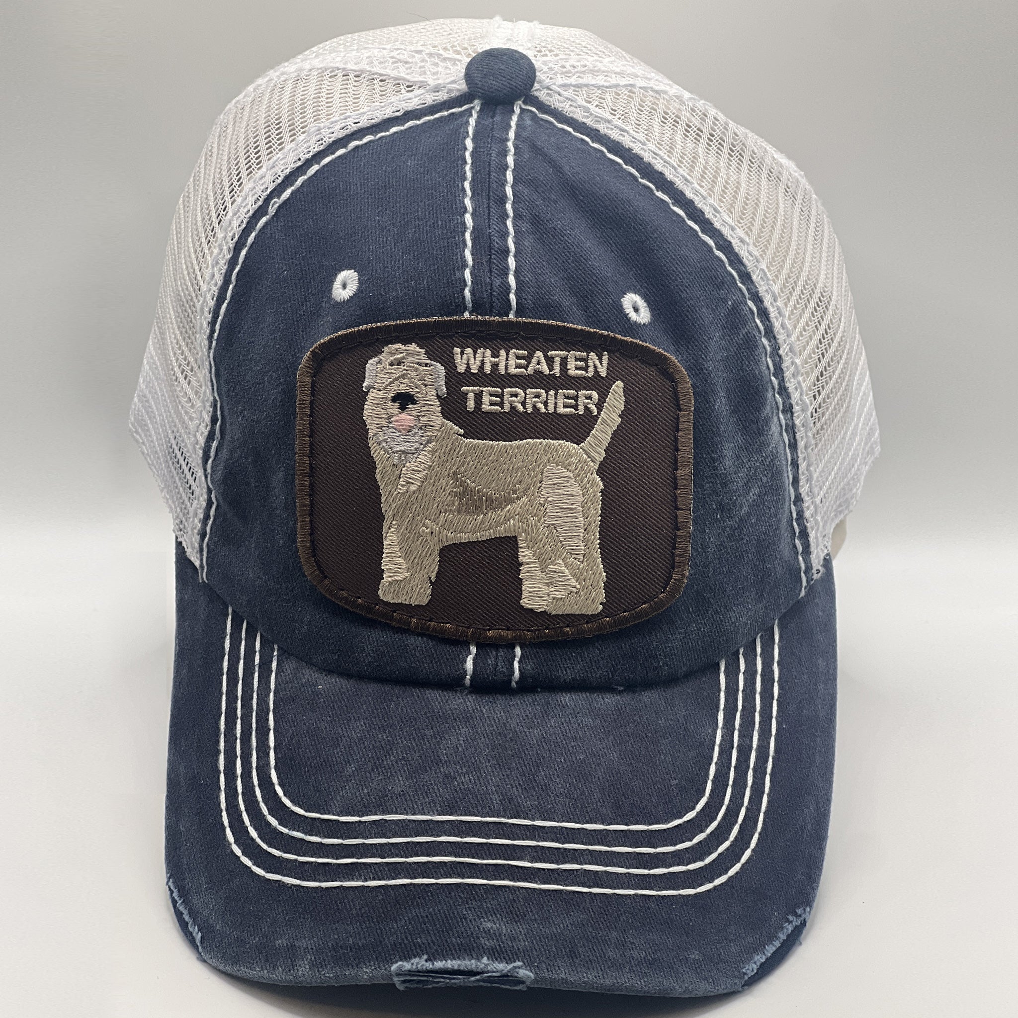 Clear Wheaten Terrier mesh baseball hat