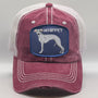 Whippet Custom Dog Patch On A Trucker Hat