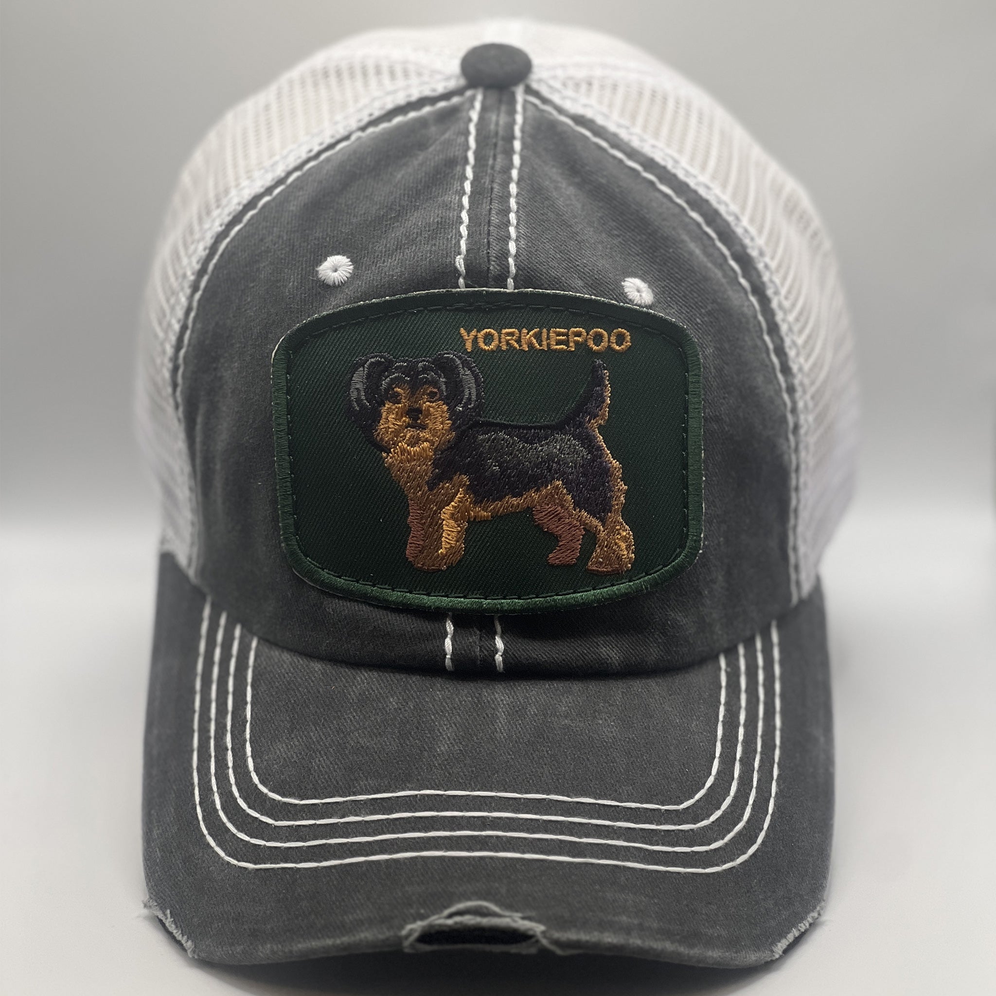 YORKIEPOO-Vintage Distressed Trucker